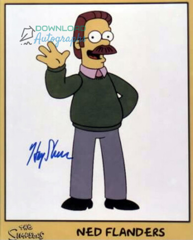 SIMPSONS-shearerned-Autograph