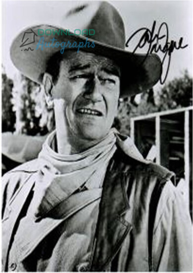 JOHN-WAYNE-Autograph