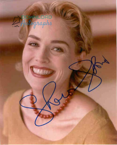 SHARON-STONE-Autograph