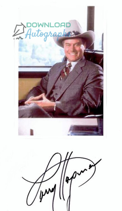 Larry-Hagman-Autograph