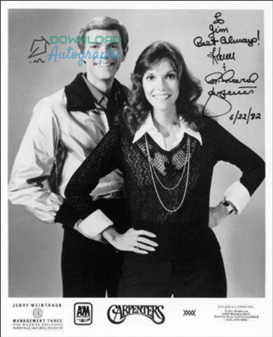 THE-CARPENTERS-Autograph