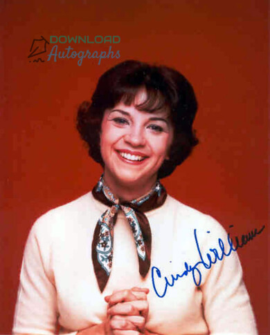 CINDY-WILLIAMS-Autograph