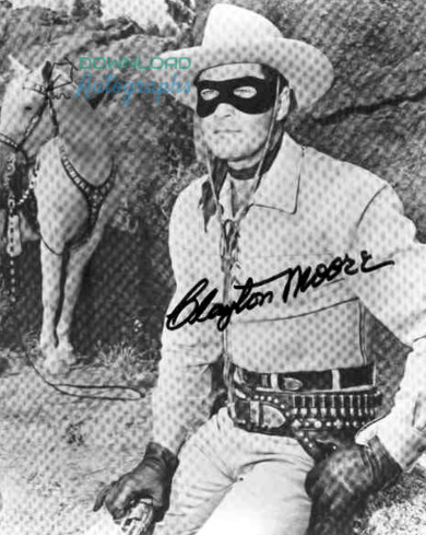 CLAYTON-MOORE-Autograph
