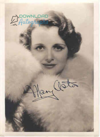MARY-ASTOR-Autograph