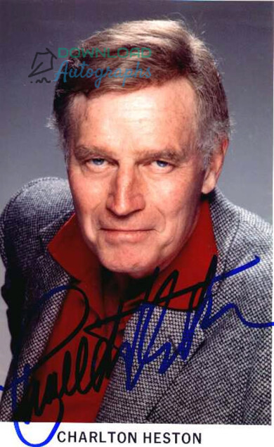 CHARLTON-HESTON-V5-Autograph