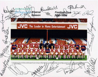 Arsenal-Team-1995-96-Autograph