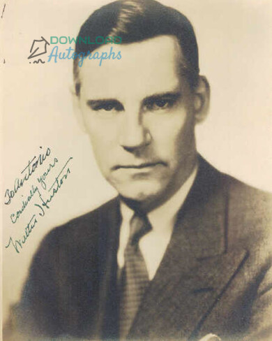WALTER-HUSTON-Autograph