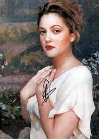 Drew Barrymore Autograph