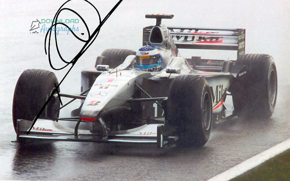 MOTORSPORT-MIKA-HAKKINEN-Autograph