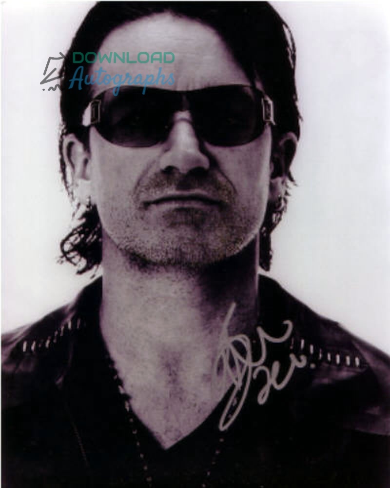 U2-BONO-Autograph