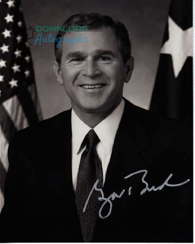 PRESIDENT-GEORGE-W-BUSH-Autograph