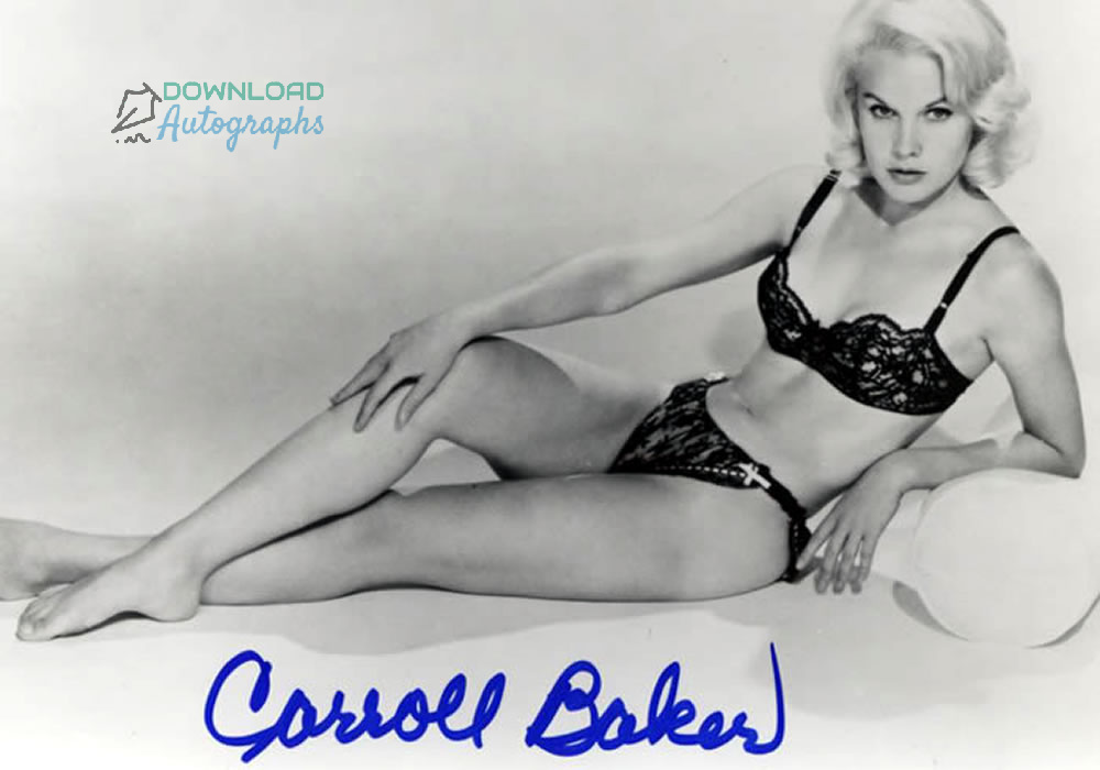 CARROLL-BAKER-Autograph