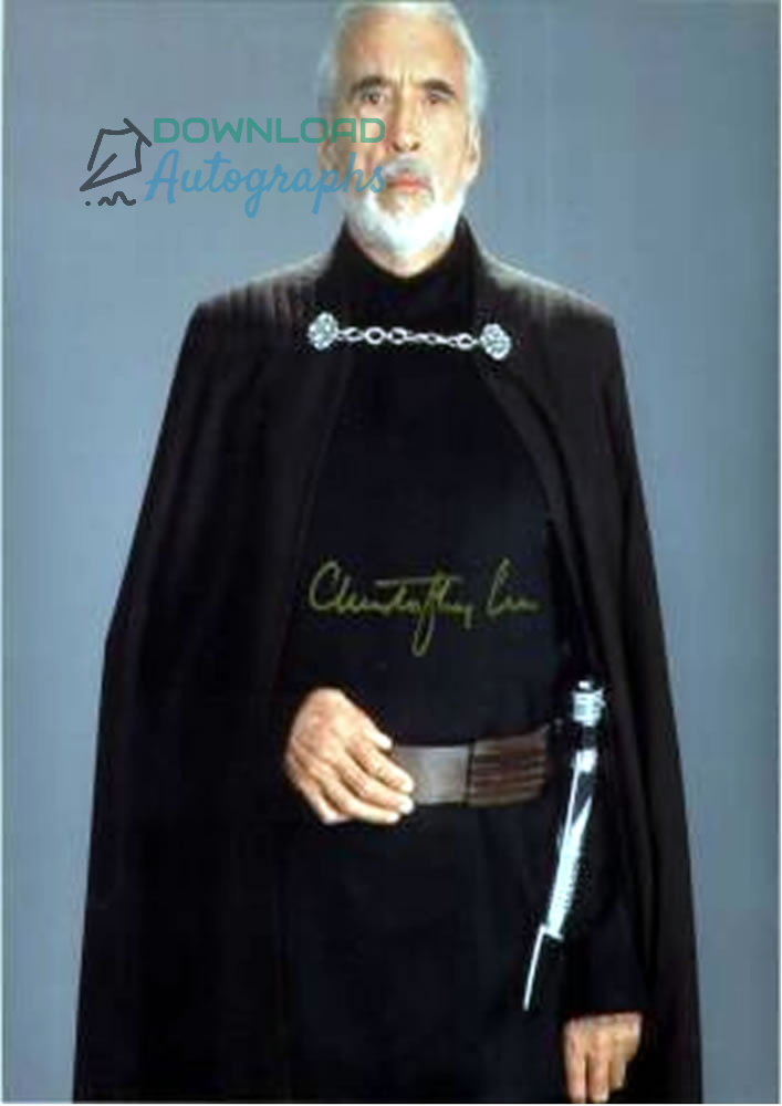 STARWARS-Christopher-lee-Autograph