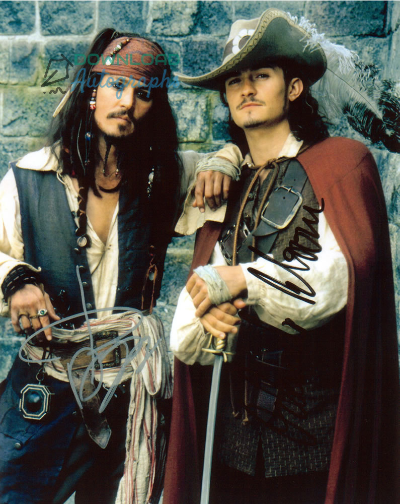ORLANDOBLOOMandJOHNNYDEPP8X10-Autograph