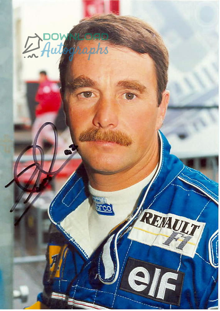 MOTORSPORT-NIGEL-MANSELL-Autograph